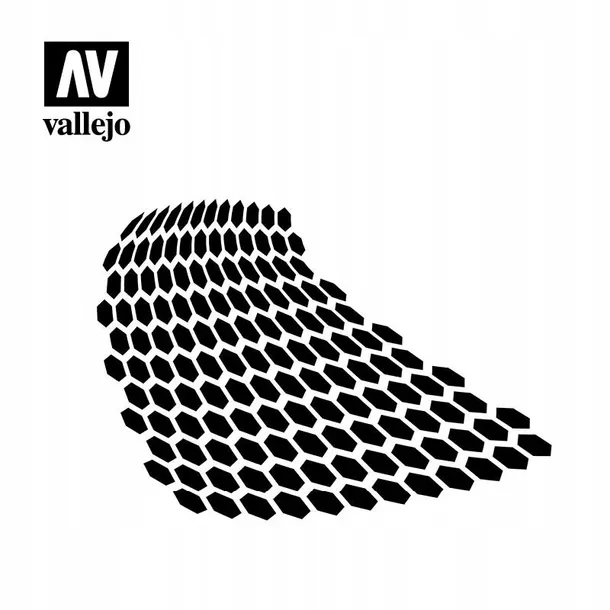 vallejo-st-sf003-stencils-distorted-honeycomb-nazwa-vall-st-sf003