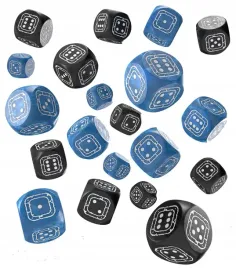 kosci-kompaktowe-d6-forteca-czarne-i-niebieskie