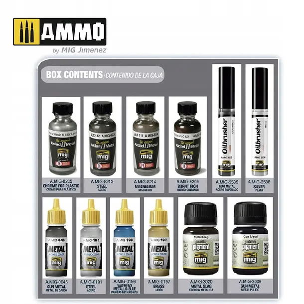 ammo-super-pack-metallics-solution-set-marka-ammo-mig-jimenez