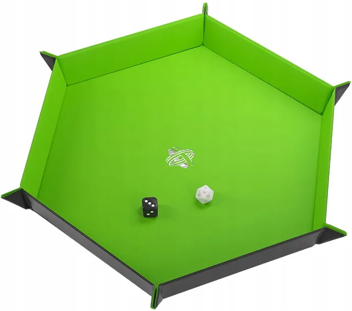 gamegenic-magnetic-dice-tray-hexagonal-black-green-liczba-sztuk-1-szt