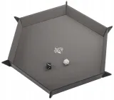 gamegenic-magnetic-dice-tray-hexagonal-black-gray-liczba-sztuk-1-szt