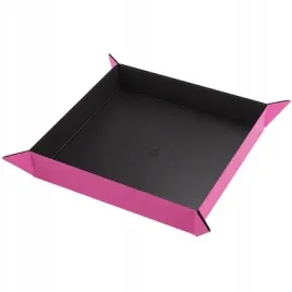 gamegenic-magnetic-dice-tray-square-black-pink