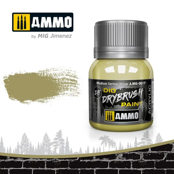 ammo-dio-drybrush-medium-german-yellow-marka-ammo-mig-jimenez