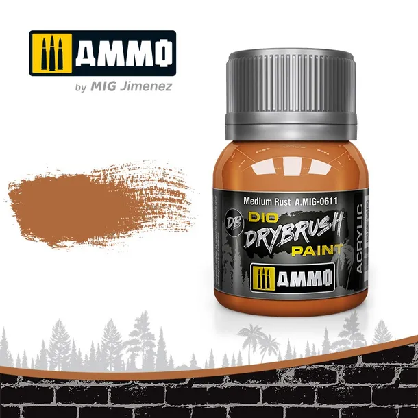 ammo-dio-drybrush-medium-rust-marka-ammo-mig-jimenez