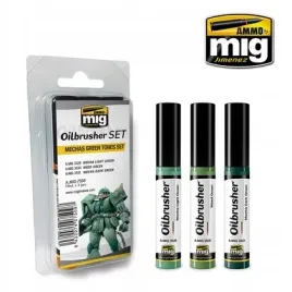 ammo-oilbrusher-set-mechas-green-tones-set