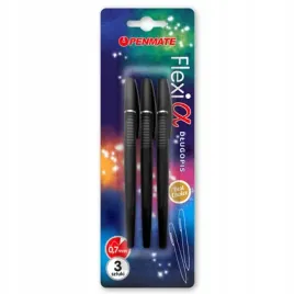 dlugopis-flexi-alpha-czarny-3szt-penmate-penmate