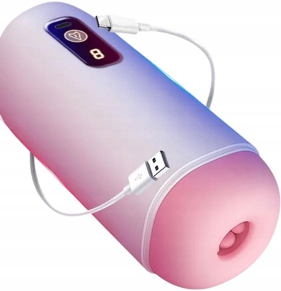 SZTUCZNA POCHWA 8 FUNKCJI USB MASTURBATOR MESKI MASAZ INTYMNY PENISA GLOS
