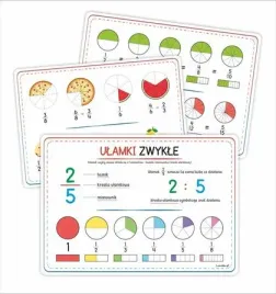 plansze-edukacyjne-ulamki-zwykle-3-karty