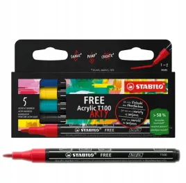 markery-stabilo-free-acrylic-t100-royal-set-5-szt-etui-kartonowe