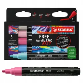 markery-stabilo-free-acrylic-t300-candy-set-5-szt-etui-kartonowe