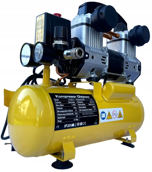kompresor-olejowy-6l-sprezarka-powietrza-cichy-z2-stan-nowy