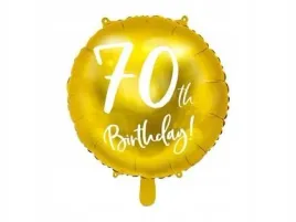 balon-foliowy-70th-birthday-45cm-zloty-partydeco