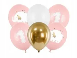 balony-roczek-baby-pink-30cm-6szt-partydeco
