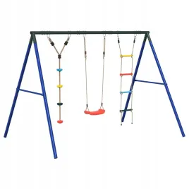 ogrodowy-plac-zabaw-z-hustawka-drabinka-i-link