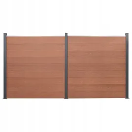 zestaw-paneli-ogrodzeniowych-brazowy-353x186-cm