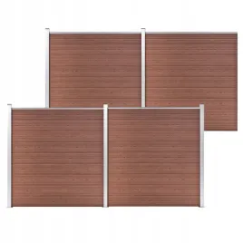 ogrodzenie-do-ogrodu-wpc-699-x-186-cm-brazowe