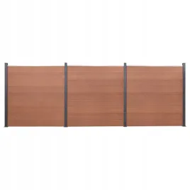 zestaw-paneli-ogrodzeniowych-brazowy-526x186-cm