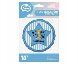 balon-foliowy-1st-birthday-niebieski-45-cm-godan