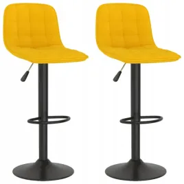 hokery-2-szt-zolte-tapicerowane-aksamitem