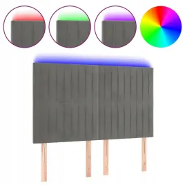 zaglowek-do-lozka-z-led-jasnoszary-144x5x11