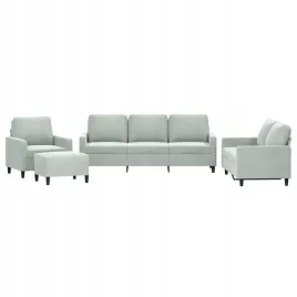 4-cz-komplet-wypoczynkowy-z-poduszkami-jasnoszary-aksamit