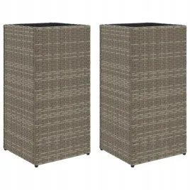 donice-ogrodowe-2-szt-szare-30x30x60-cm-rattan-pe