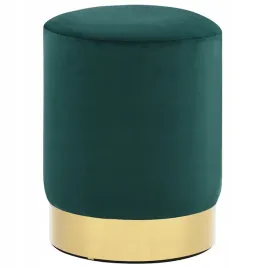 stolek-ciemna-zielen-i-zloty-aksamit