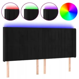 zaglowek-do-lozka-z-led-czarny-163x16x118-128-cm-aksamit