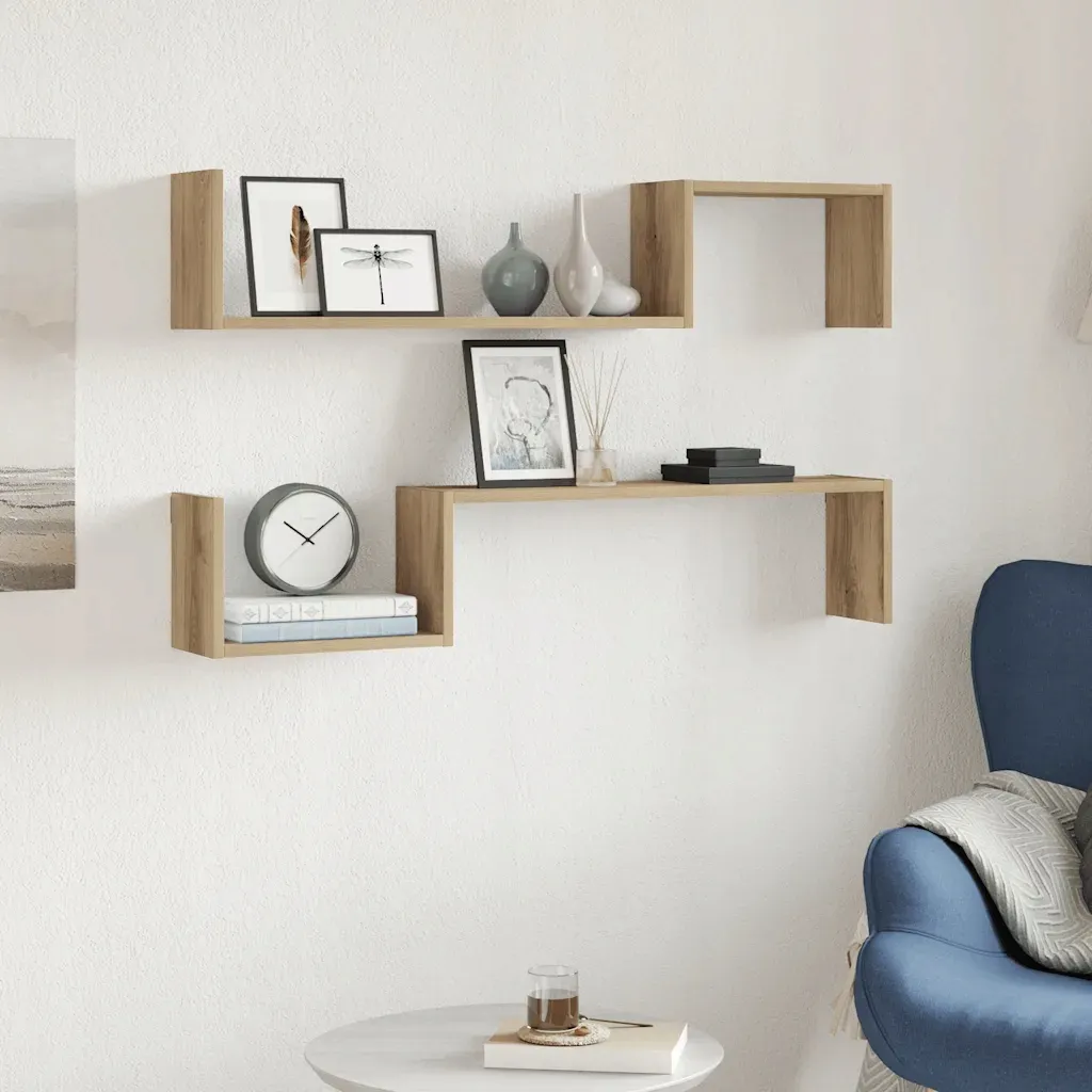 polki-scienne-2-szt-dab-artisan-100x15x20-stan-nowy