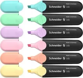 zakreslacze-pastelowe-job-6-kolorow-schneider