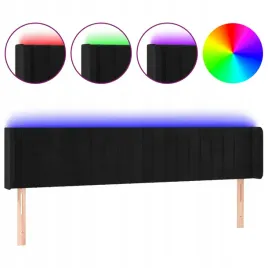 zaglowek-do-lozka-z-led-czarny-163x16x78-88-cm-aksamit