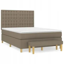 lozko-kontynentalne-z-materacem-taupe-tkanina-140x190-cm