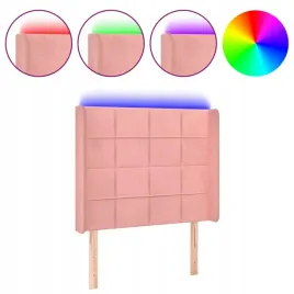 zaglowek-do-lozka-z-led-rozowy-103x16x118