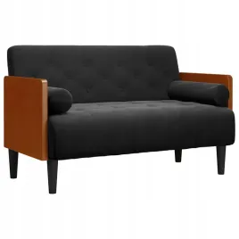 sofa-dwuosobowa-z-poduszkami-walkowymi-czarna-110-cm-aksamit