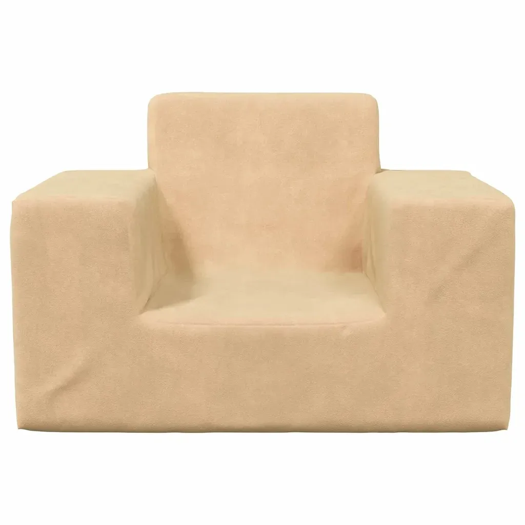 sofa-dziecieca-kremowa-miekki-plusz-stan-nowy