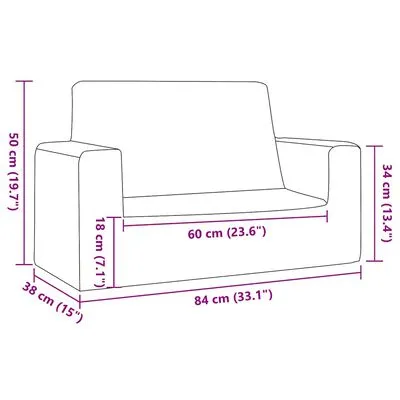 2-os-sofa-dla-dzieci-niebieska-miekki-plusz-kod-producenta-4104800-marka-vidaxl-stan-nowy