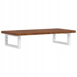 polka-scienna-pod-umywalke-stal-i-lite-drewno-debowe