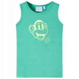 dziecieca-koszulka-bez-rekawow-zielona-116