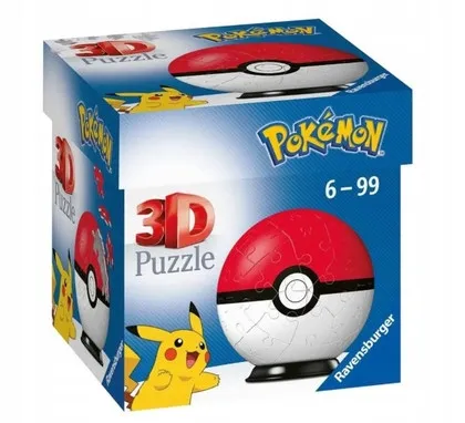 puzzle-54-elementy-3d-kula-pokemon-czerwona-ravensburger