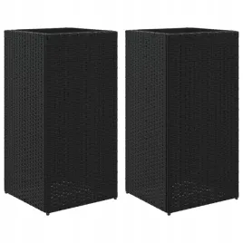 donice-ogrodowe-2-szt-czarne-40x40x80-cm-rattan-pe