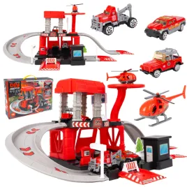 garaz-parking-remiza-pietrowa-baza-zestaw-3-auta-helikopter-straz-pozarna