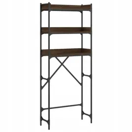 regal-nad-pralke-brazowy-dab-67x25x163-cm