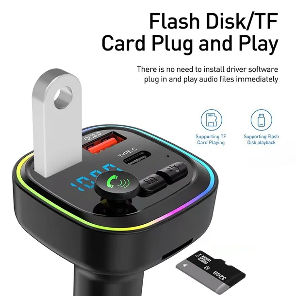 transmiter-samochodowy-qualcomm-3-0-adapter-bluetooth-stan-nowy