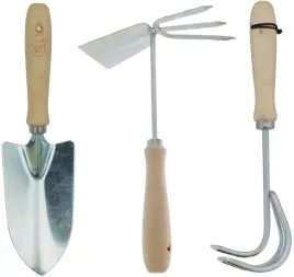 narzedzia-ogrodowe-male-stalowe-zestaw-motyka-lopatka-pazurki-do-chwastow