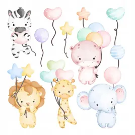 ozdoby-do-pokoju-dzieciecego-dzikie-zwierzeta-safari-i-balony-100x148-cm