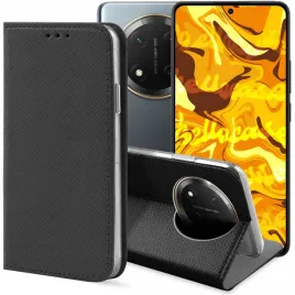 etui-z-klapka-do-honor-magic7-lite-czarne-zamykane-magnetyczne-kabura-case