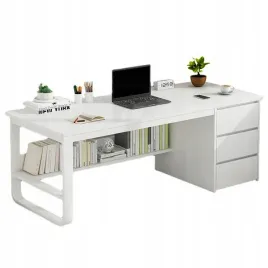 biurko-komputerowe-loft-biale-3-polki-skandynawski-nowoczesne-100-cm