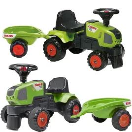 falk-traktorek-baby-claas-axos-310-zielony-z-przyczepka-od-1-roku