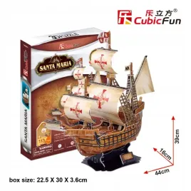 zaglowiec-santa-maria-puzzle-3d-cubicfun