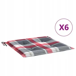 poduszki-na-krzesla-ogrodowe-6-szt-czerwona-krata-50x50x3-cm